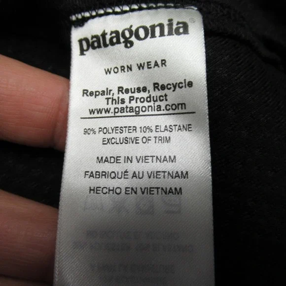 Patagonia Adze Jacket Men Medium Black FullZip Forrester Employee Uniform Hiking - Picture 10 of 16